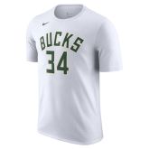 Nike NBA Milwaukee Bucks Giannis Antetokounmpo Tee White - Weiß - Kurzärmeliges T-shirt