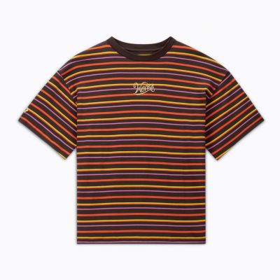 Converse x Wonka Striped Tee - Braun - Kurzärmeliges T-shirt