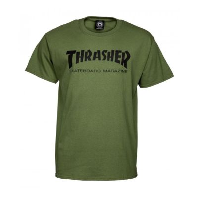 Thrasher Skate Mag Short Sleeve Tee Army Green - Grün - Kurzärmeliges T-shirt