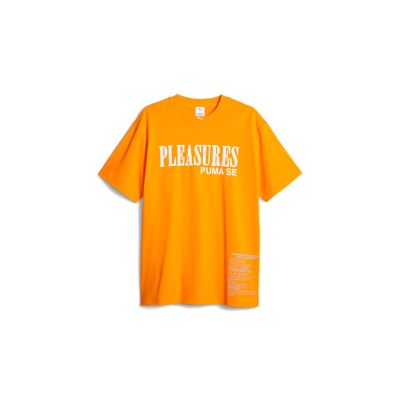 Puma x PLEASURES Typo Tee - Orange - Kurzärmeliges T-shirt