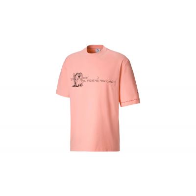 Puma x Michael Lau 2Long Men's Tee - Rosa - Kurzärmeliges T-shirt