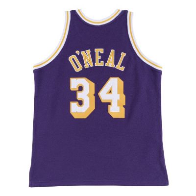 mitchell & ness la lakers 1996-97 shaquille o´neal reversed fleece swingman jersey - Violett - Jersey