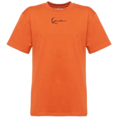 Karl Kani Small Signature Essential Tee Dark Orange - Orange - Kurzärmeliges T-shirt