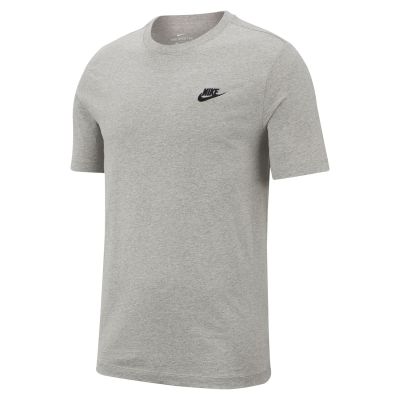 Nike Sportswear Club Tee Heather Grey - Grau - Kurzärmeliges T-shirt