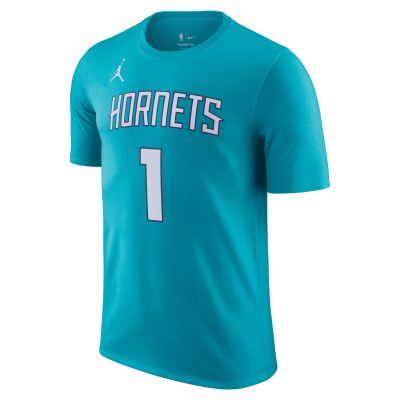 Jordan NBA Charlotte Hornets Tee - Blau - Kurzärmeliges T-shirt