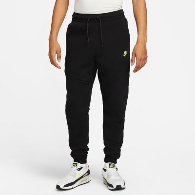 Nike Sportswear Tech Fleece Pants Black/Volt - Schwarz - Hose
