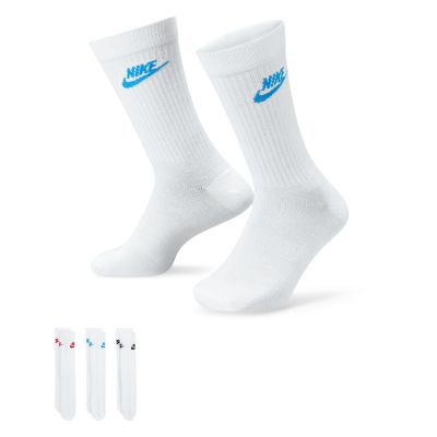 Nike Sportswear Everyday Essential Crew 3-Pack Socks Multi-Color - Weiß - Socken