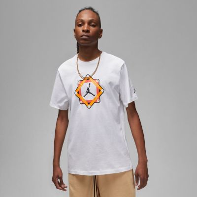 Jordan Flight MVP Graphic Tee White - Weiß - Kurzärmeliges T-shirt