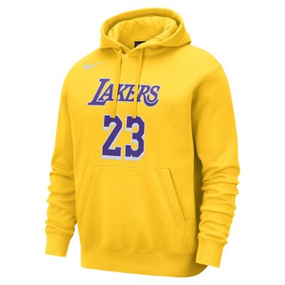 Nike NBA Los Angeles Lakers Club Pullover Amarillo - Gelb - Hoodie