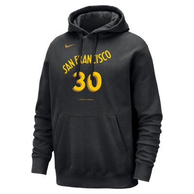 Nike NBA Golden State Warriors Stephen Curry City Edition Club Hoodie - Schwarz - Hoodie