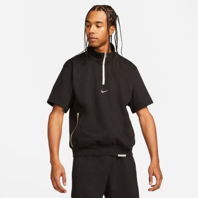 Nike Dri-FIT Standard Issue 1/4 Basketball Top Black - Schwarz - Kurzärmeliges T-shirt