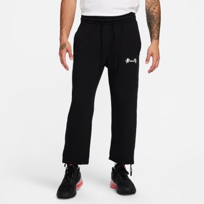 Nike LeBron Open Hem Fleece Pants Black - Schwarz - Hose
