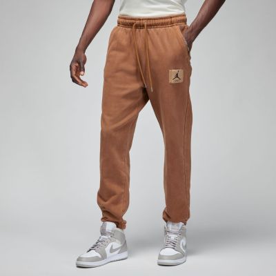 Jordan Essentials Fleece Washed Pants Brown - Braun - Hose