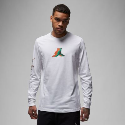 Jordan Brand Long-Sleeve Tee White - Weiß - Kurzärmeliges T-shirt