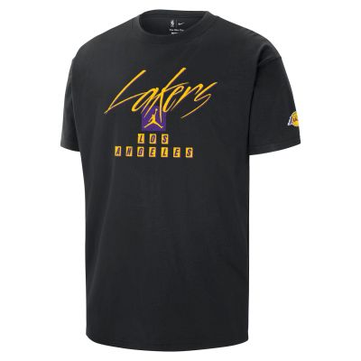 Jordan NBA Los Angeles Lakers Courtside Statement Edition Tee - Schwarz - Kurzärmeliges T-shirt