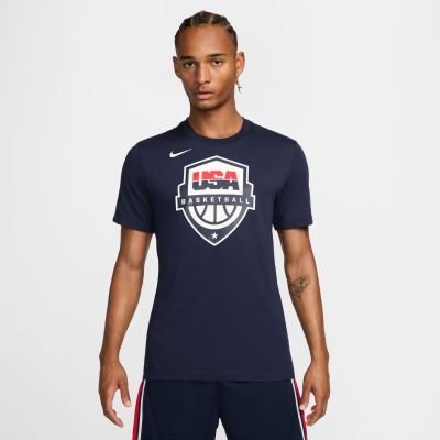 Nike Dri-FIT USAB Basketball Tee - Blau - Kurzärmeliges T-shirt