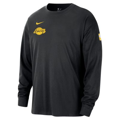 Nike NBA Los Angeles Lakers Max90 Long-Sleeve Tee - Schwarz - Kurzärmeliges T-shirt