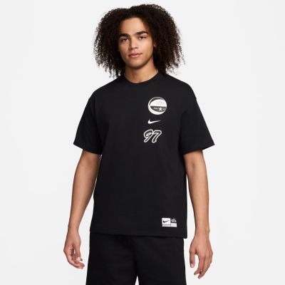Nike Max90 Basketball Tee Black - Schwarz - Kurzärmeliges T-shirt