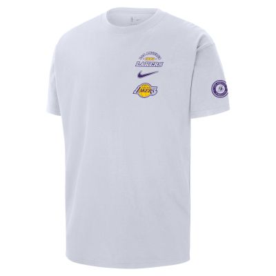 Nike NBA Los Angeles Lakers Tee - Weiß - Kurzärmeliges T-shirt