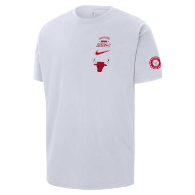 Nike NBA Chicago Bulls Tee - Weiß - Kurzärmeliges T-shirt