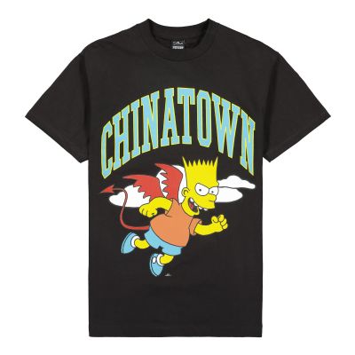 The Simpsons X Chinatown Market Devil Arc T-Shirt Black - Schwarz - Kurzärmeliges T-shirt