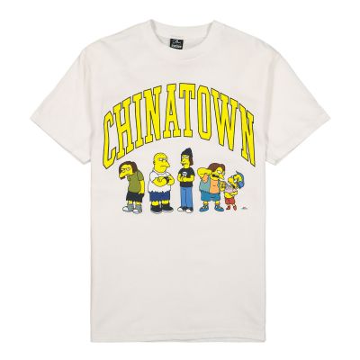 The Simpsons X Chinatown Market Ha Ha Arc T-Shirt White - Weiß - Kurzärmeliges T-shirt