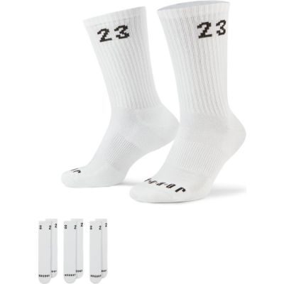 Jordan Essentials 3 Pack Crew White Socks - Weiß - Socken