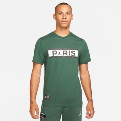 Jordan Paris Saint-Germain Tee Green - Grün - Kurzärmeliges T-shirt