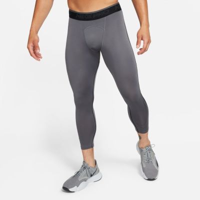 Nike Pro Dri-FIT 3/4 Tights Iron Grey - Grau - Hose