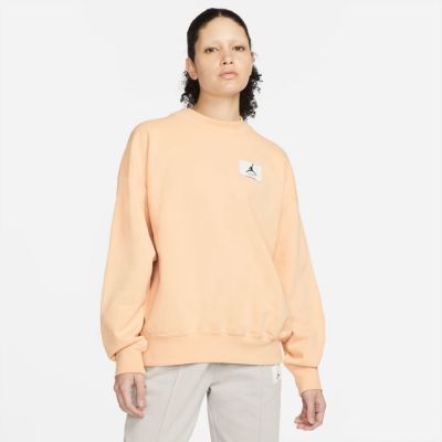 Jordan Essentials Wmns Fleece Crew Sweatshirt - Orange - Hoodie