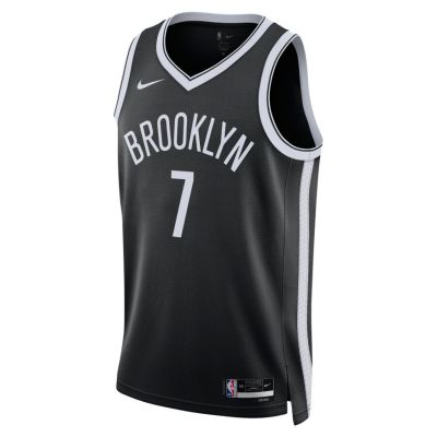 Nike Dri-FIT NBA Brooklyn Nets Icon Edition 2022/23 Swingman Jersey - Schwarz - Jersey