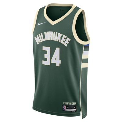 Nike Dri-FIT NBA Milwaukee Bucks Icon Edition 2022/23 Swingman Jersey - Grün - Jersey