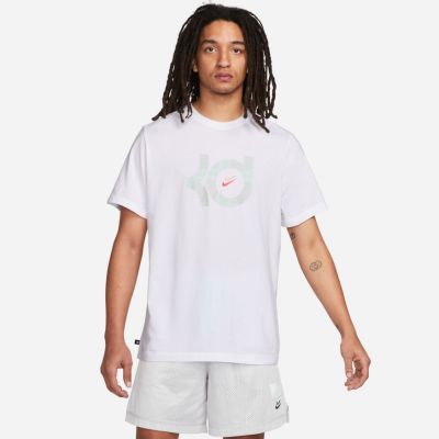 Nike Dri-FIT KD Logo Tee White - Weiß - Kurzärmeliges T-shirt