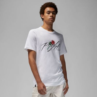 Jordan Brand Sorry Graphic Crew Tee White - Weiß - Kurzärmeliges T-shirt