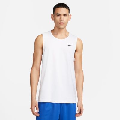 Nike Dri-FIT Hyverse Short-Sleeve Fitness Tank White - Weiß - Kurzärmeliges T-shirt