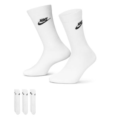 Nike Sportswear Everyday Essential Socks 3-Pack White - Weiß - Socken