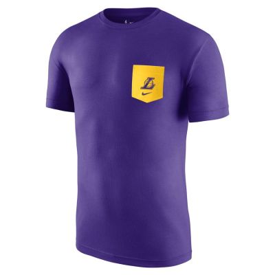 Nike NBA Los Angeles Lakers Pocket Tee - Violett - Kurzärmeliges T-shirt