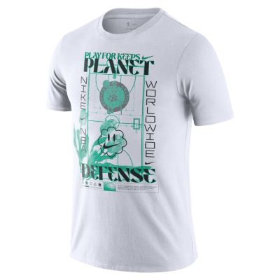 Nike NBA Boston Celtics Tee White - Weiß - Kurzärmeliges T-shirt