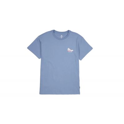 Converse Chuck Taylor High Top Graphic T-Shirt - Blau - Kurzärmeliges T-shirt
