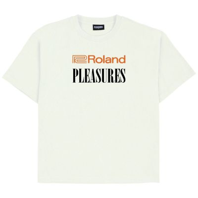 Pleasures Roland Heavyweight Tee Ivory - Weiß - Kurzärmeliges T-shirt