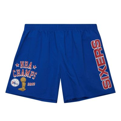 Mitchell & Ness NBA Philadelphia 76ers Team Heritage Woven Shorts - Blau - Kurze Hose