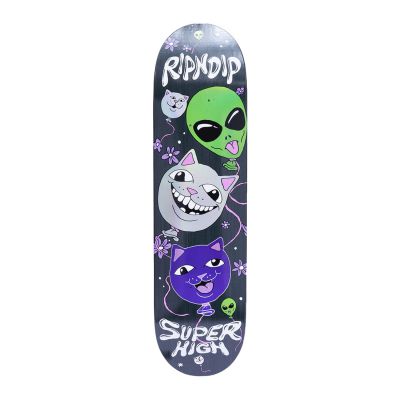 Rip N Dip Super High Deck Black - Schwarz - Skateboard