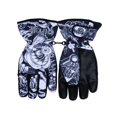 Rip N Dip Dark Twisted Fantasy Snow Gloves Black & White - Schwarz - Handschuhe