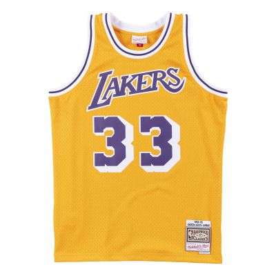 Mitchell & Ness NBA Swingman Jersey Los Angeles Lakers Kareem Abdul Jabbar - Gelb - Jersey