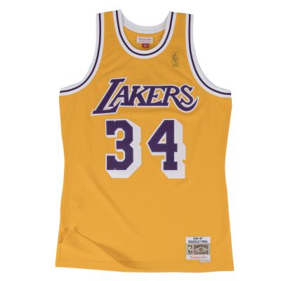 Mitchell & Ness LA Lakers Shaquille O´neil NBA Swingman Jersey - Gelb - Jersey