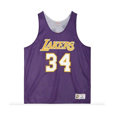 Mitchell & Ness NBA LA Lakers Shaquille O'Neal Reversible Mesh Tank - Violett - Jersey