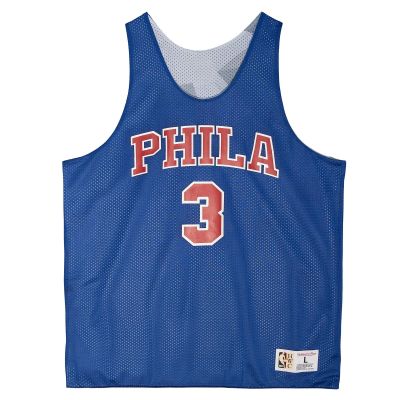 Mitchell & Ness NBA Philadelphia 76ers Allen Iverson Reversible Mesh Tank - Blau - Jersey