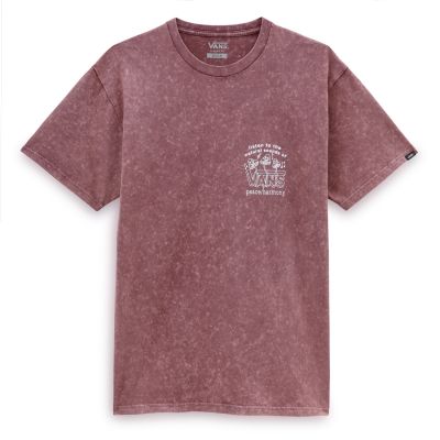 Vans Plant Harmony Acid Washed Tee Catawba Grape - Violett - Kurzärmeliges T-shirt