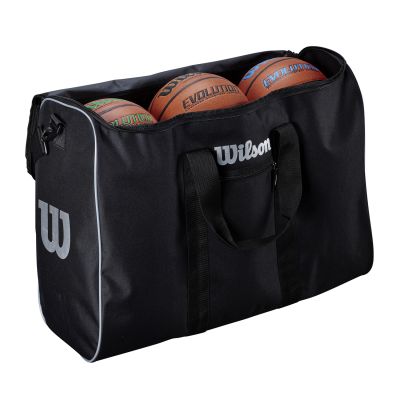 Wilson 6 Ball Travel Basketball Bag - Schwarz - Rucksack
