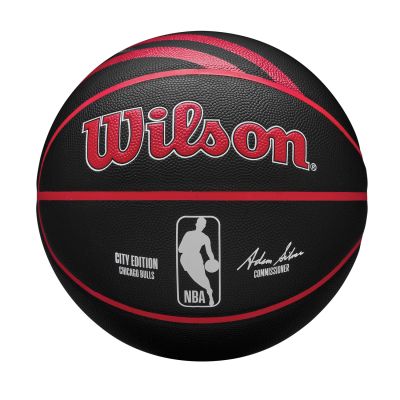 Wilson 2023 NBA Team City Collection Chicago Bulls Size 7 - Schwarz - Ball